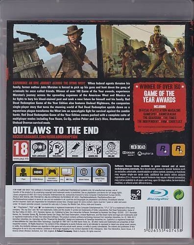 Red Dead Redemption Game of the Year Edition - PS3 - (B Grade) (Genbrug)